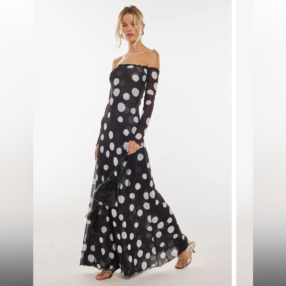 RESA Bardot Maxi in Vogue (XS, NWT)